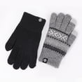 thumbnail image 5 of GPOECD Winter Gloves Couple Knitted Thermal Soft Touchscreen Texting Warm Cold Weather Mittens for Men and Women, 5 of 5