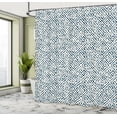 thumbnail image 4 of Ambesonne Greek Shower Curtain, Tile Design Camo Pattern Art, 69"Wx75"L, Blue Grey, 4 of 4