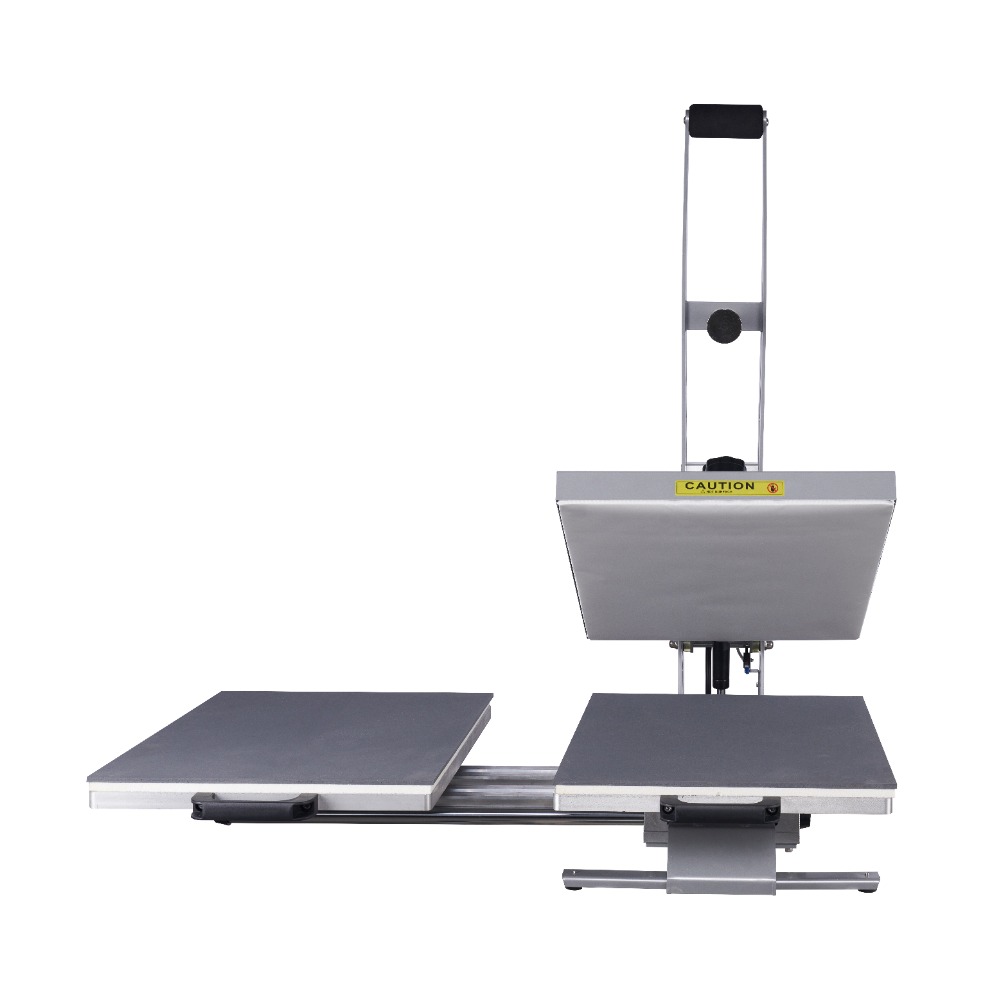 24x16 Auto Open Dual Platen Heat Press 110V 2000W | Semi-automatic magnetic auto-release for efficient stamping