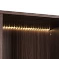 thumbnail image 5 of Montary 51.2" Tall LED Curio Cabinet with Tempered Glass Door & Metal Frame, Modern Minimalist Display for Living Room/Office/Study, 5 of 9
