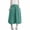 Blue, variant on UAMVSH Women's Cotton Linen Culottes Flowy Cropped Wide Leg Pants Elastic Waist Casual Palazzo Trousers for Beach Travel with Pockets