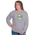 thumbnail image 3 of Smurfette Sassy Classy Smurf Rainbow Women Crewneck Sweatshirt Brisco Brands S, 3 of 6