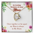 thumbnail image 4 of To Mom Remembrance Message Close Together Forever Necklace w Message Card, 4 of 20