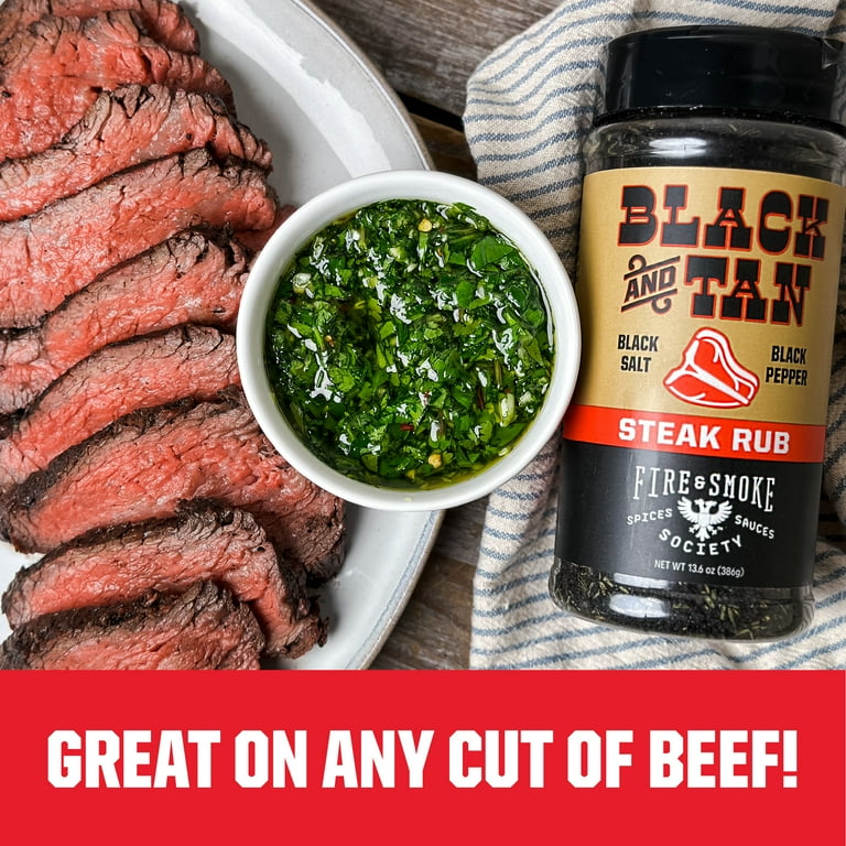 Fire Smoke Society Black and Tan Beef and Steak Seasoning Rub