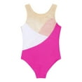 thumbnail image 3 of TiaoBug Kids Girls Ballet Dance Leotard Athletic Unitard Sequins Skating Bodysuit Rose 12, 3 of 7