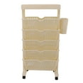 thumbnail image 2 of Mobile Bookshelf, 5 Tier Flexible Removable Bookcase With Wheels Versatile Rotatable Storage Rack For Organizing Office Classroom Home, 2 of 8