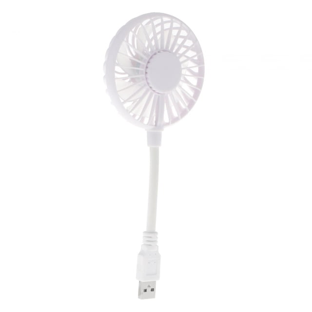 Mini ventilador portátil USB de escritorio con rotación de 360 degree, mini ventilador de bolsillo flexible Blanco 28x8x28cm