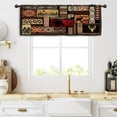 thumbnail image 5 of Farmhouse Rustic Cabin Kitchen Curtain Valance 54W x 18H Rod Pocket Lodge Primitive Bear Deer Country Tribe Vintage Rural Window Treatment for Living Room Bedroom Bathroom Laundry, 5 of 6