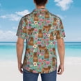 thumbnail image 7 of Chow Chow Dogs Flower Floral Men'S 3d Print Casual Button Down Shirts, Novelty Hawaiian Short Sleeves Xl, 7 of 7