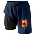 thumbnail image 3 of WILLBEST Pantalones Cortos Deportivos para Hombre, de Verano, con Estampado de Moda, de Doble Capa Interior, para Playa y con Bolsillo, 3 of 3