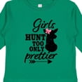 thumbnail image 4 of Inktastic Hunting Girls Hunt Too Only Prettier with Doe and Arrow Girls Long Sleeve Toddler T-Shirt, 4 of 5