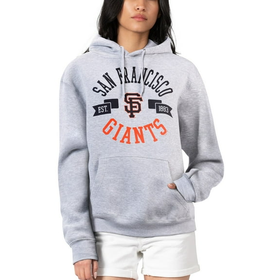 Women's G-III 4Her by Carl Banks Heather Gray San Francisco Giants City Graphic Pullover Hoodie