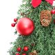 thumbnail image 3 of Árbol navideño al revés Decoración de ratán rojo montado en la pared de 60 cm --- Material del árbol navideño rojo al revés: las flores son de terciopelo la hierba es de ANGGREK Otros, 3 of 8