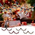 thumbnail image 1 of Burletes De Plástico Adorno navideño para ventana con colgante de árbol de Navidad, cinta floral de 2 m y pompones (1 unidad). JASKFLY, 1 of 9
