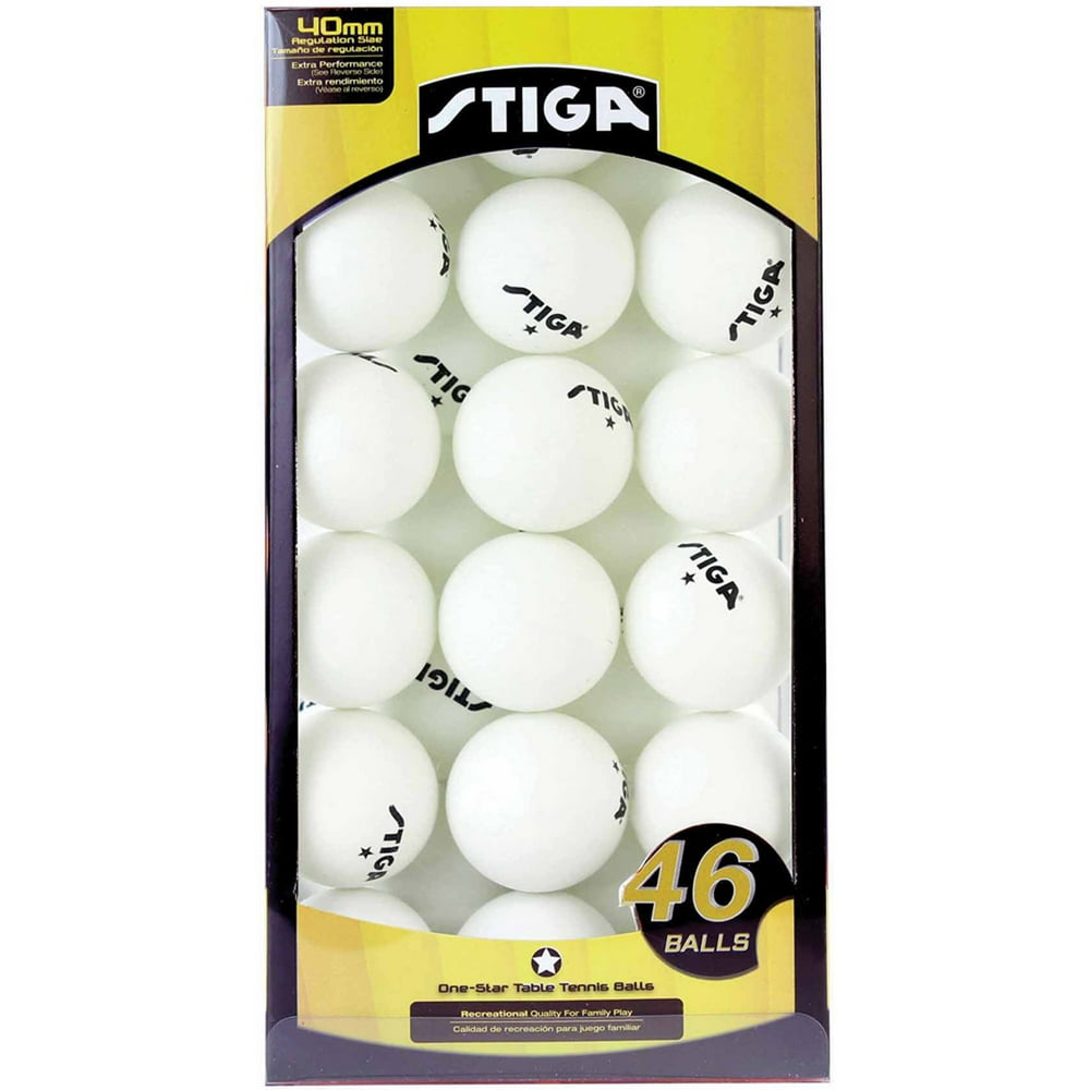 STIGA 1Star Table Tennis Balls, 46pk