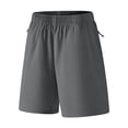 thumbnail image 7 of Yindaity Boys Soccer Shorts Boys Youth Quick Dry Breathable Lightweight Hiking Shorts with Pockets(Grey,8-9 Years), 7 of 7