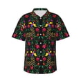 thumbnail image 1 of Fotbe Mexican Flower 2 Camisa Hawaiana para Hombre Unisex – Camisa Casual de Verano con Botones de Manga Corta de Algodón y Lino,Medium, 1 of 7