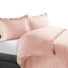 100% Cotton Duvet Cover Sets 300 Thread Count Solid - Full/Queen - Blush