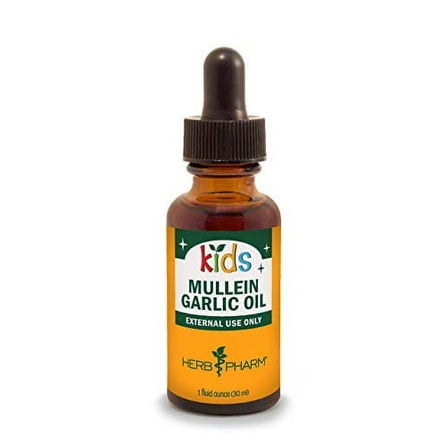 Herb Pharm  Mullein Garlic Oil  For Kids  1 fl oz  30 ml