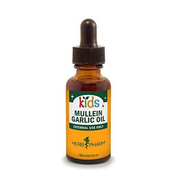 Herb Pharm  Mullein Garlic Oil  For Kids  1 fl oz  30 ml
