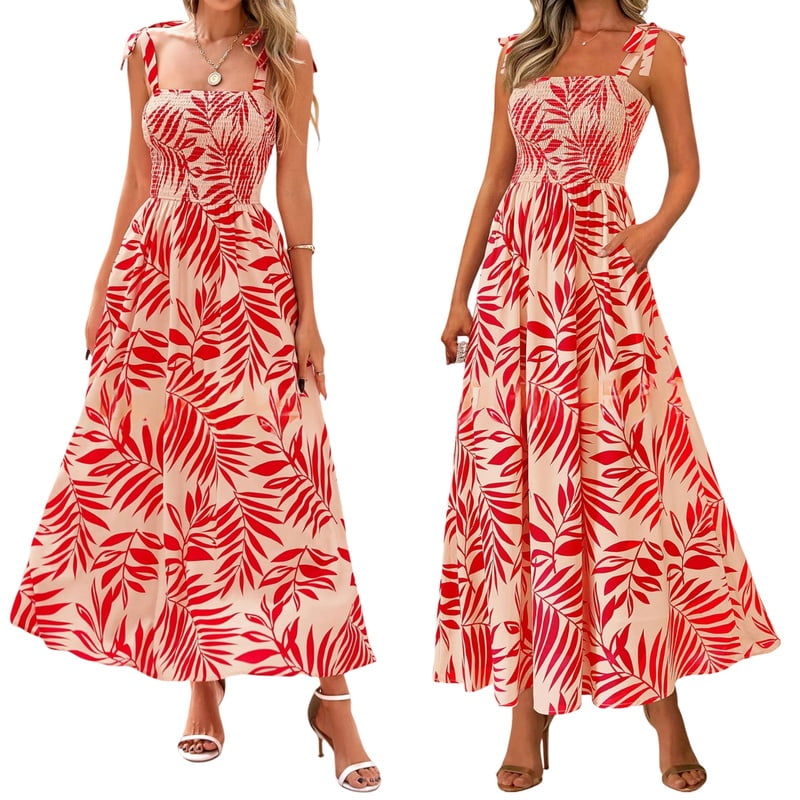 Boho Summer Dress Women Imily Bela Women's Summer Dress - Ruffle Sleeve,  Square Neck, Boho Floral Mini Dress, Smocked Waist Smocked Waist Floral  Dress