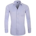thumbnail image 4 of Camisa de hombre de talla grande de negocios clásica casual interior de color sólido camisa de hombre de manga larga de moda otoño, 4 of 5