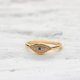 thumbnail image 3 of Anillo de oro delicado contra el mal de ojo Anillo de montaña Anillo apilable Anillo abierto Circoni cúbico, 3 of 5