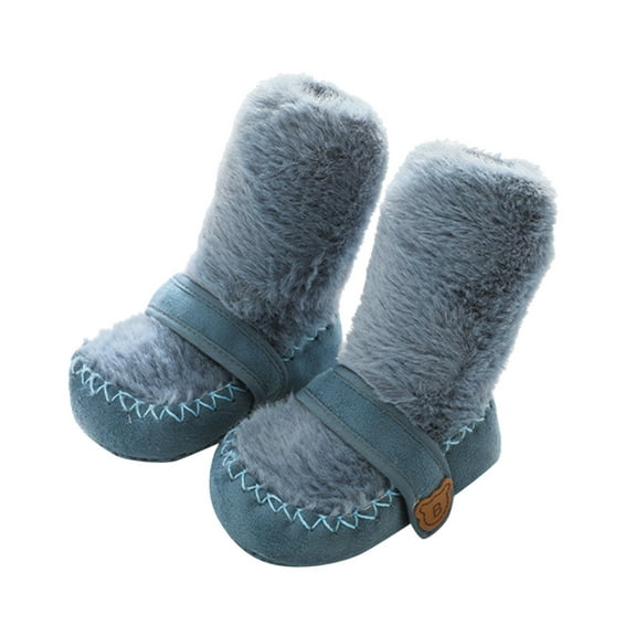 Otqutp Toddler Sneaker Boys Girls Baby Warm Socks Shoes Toddler Shoes Floor Socks Shoes Outwear Solid Colours for Autumn Winter 0-18 Months