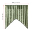 thumbnail image 5 of WeDecorBay Branch Embossed Sheer Valance Curtain, V Shaped Tassel Short Curtain, Rod Pocket Light Filtering Window Curtain for Kitchen Indoor Decor, 3 Sizes Available, 1 Panel, 5 of 9