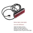 thumbnail image 2 of Ebike Brake Light 24V 36V 48V Electric Bicycle Rear Light with Brake Light Function LED Taillight, 2 of 5