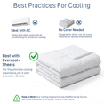 thumbnail image 6 of Cooling Comforter for Hot Sleepers Queen Size,All-Season Breathable Lightweight Blanket for Night Sweats, Soft Cool Touch for Bed, 90x90 Inches, Queen Size, Cool White, 6 of 9