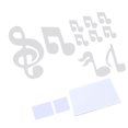 thumbnail image 3 of Wall Stickers,Music Note Sticker DIY Innovative Embossed Decals Mirror 3D Music Home Bedroom Background DecorationSilver Decoration For Living Room DecorationSilver, 3 of 8