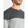 thumbnail image 4 of George Men's and Big Men's Colorblock Crewneck Sweater, Midweight, Sizes S-3XL, 4 of 5