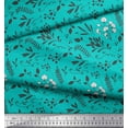 thumbnail image 3 of Soimoi Green Cotton Duck Fabric Berries & Leaves Print Fabric by The Yard 44 Inch Wide, 3 of 3
