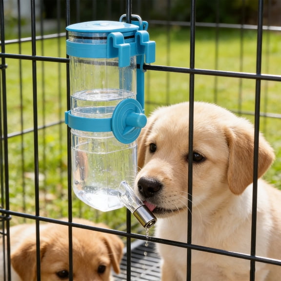 mdesiwst Automatic Pet Water Dispenser No-drip Dog Water Feeder Hanging 350ml 500ml Water Bottle for All Cages Cat Guinea Pig Rabbit