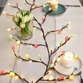thumbnail image 4 of Rose LED Tree Branch Lights for Wall, Rose Flower Willow Vine Twig Decor Garland with 144 LED Lights and Remote,8 Lighting Modes,Christmas Decorations Indoor for Home Wall Door Window (90inch), 4 of 15