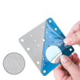thumbnail image 2 of 10pcs Cabinet Hinge Repair Plate Kit With Holes Flat Fixing Brackets, 2 of 3