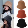 thumbnail image 5 of Winter Casual Foldable Fisherman Cap Bucket Hat Sun Cap Panama Hat BLACK, 5 of 8