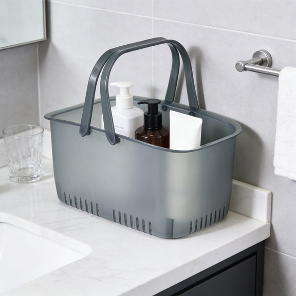 Portable Shower Caddy, Bathroom Organizer Basket, Waterproof Toiletry Storage With Handle For Dorm Gym Camping Travel, Plastic Storage Caddy With Excellent Drainage