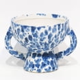 thumbnail image 1 of Blue And White Pattern With Handles And Pedestal Planter, 1 of 1