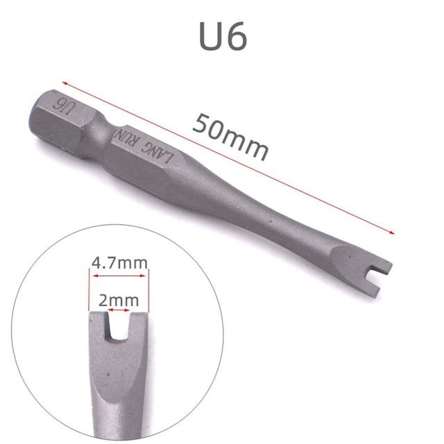 1 Pce U4 U5 U6 U7 U8 50Mm Embout Tournevis Électrique Type U-Y