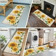 thumbnail image 5 of Sunflower 2'x6' Runner Rugs for Hallway Kitchen Bedside Non Slip Washable, Yellow Summer Botanical Vintage Entryway Rug Runners with Rubber Backing, Long Carpet Runner for Laundry Room, 5 of 8