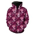 thumbnail image 1 of Sudadera con capucha y cremallera para hombre, diseño de flores de magnolia, informal, unisex, divertida, con estampado 3D, gran oferta de 2024, para adolescentes, primavera, genial., 1 of 6
