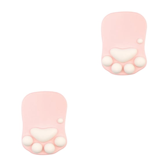 Matsuzay Alfombrilla para ratón con forma de pata de gato, protección para la muñeca con base antideslizante, soporte para muñeca seguro Type1 NO1