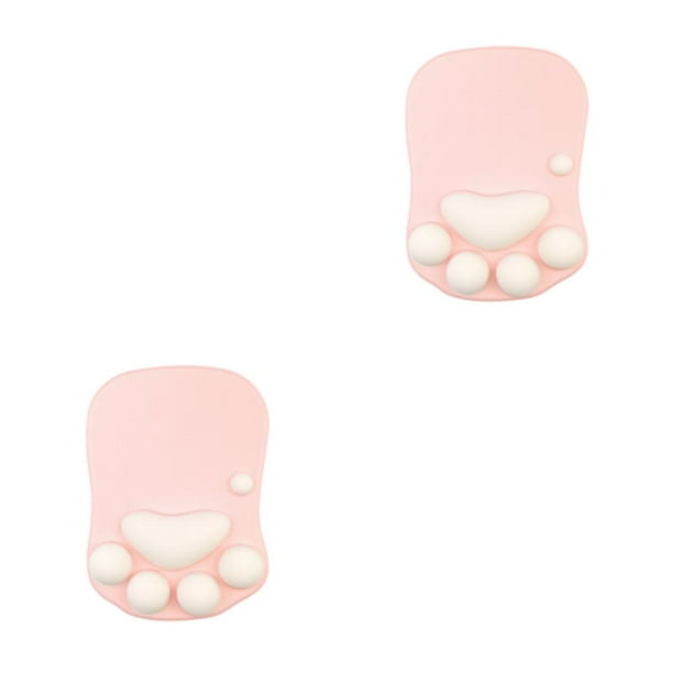 Sidaley Alfombrilla de ratón para juegos segura para protección de muñeca y base antideslizante alfombrilla de ratón bonita y elegante para DS-002 rosa 2Conjunto