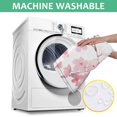 thumbnail image 6 of Pioneer Flower Floral Print Pattern Square Tablecloth,Waterproof Square Table Cover,Wipeable Spillproof Washable Table Cover for Home Kitchen Party Decor 42"X42"(107x107cm), 6 of 6
