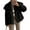 Black, variant on PRETTYGARDEN Womens Winter Coats Trendy Long Sleeve Furry Faux Fur Jackets Button Lapel Warm Fall Outwear with Pockets