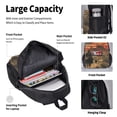 thumbnail image 4 of Easygdp 1860s Style American Cowboy Mochila para Niños y Niñas con Set de Caja de Almuerzo y Estuche para Lápices 3 en 1, Mochila Escolar Estampada para Adolescentes, 4 of 7