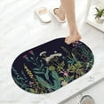 thumbnail image 6 of Wild Flowers Super Absorbent Quick-Drying Bathroom Mat Rug, Rubber Non-Slip Bottoms, Easy to Clean,Ultra Thin Bathroom Rugs Fit Under Door and Bathtub(16×24Inch), 6 of 6