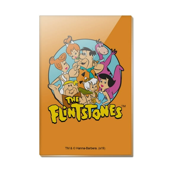 The Flintstones Group Rectangle Acrylic Fridge Refrigerator Magnet